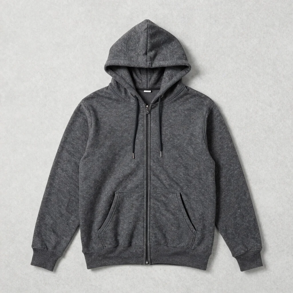 Concrete Zip Hoodie